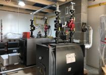 Процесс монтажа каскадной котельной  на базе Viessmann мощностью 0,35 мВт и  дымохода с вентиляцией schiedel